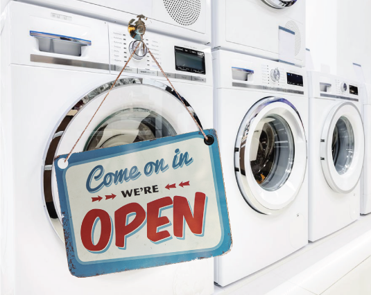 Eco-Cleaners Come in We're Open